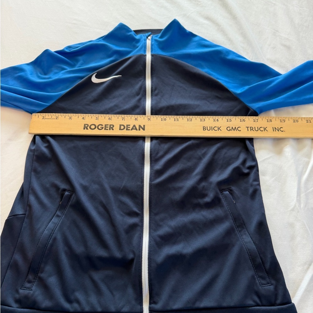 Nike Dri-FIT Zip Up Track Jacket Small Blue Navy Athletic - Picture 9 of 10